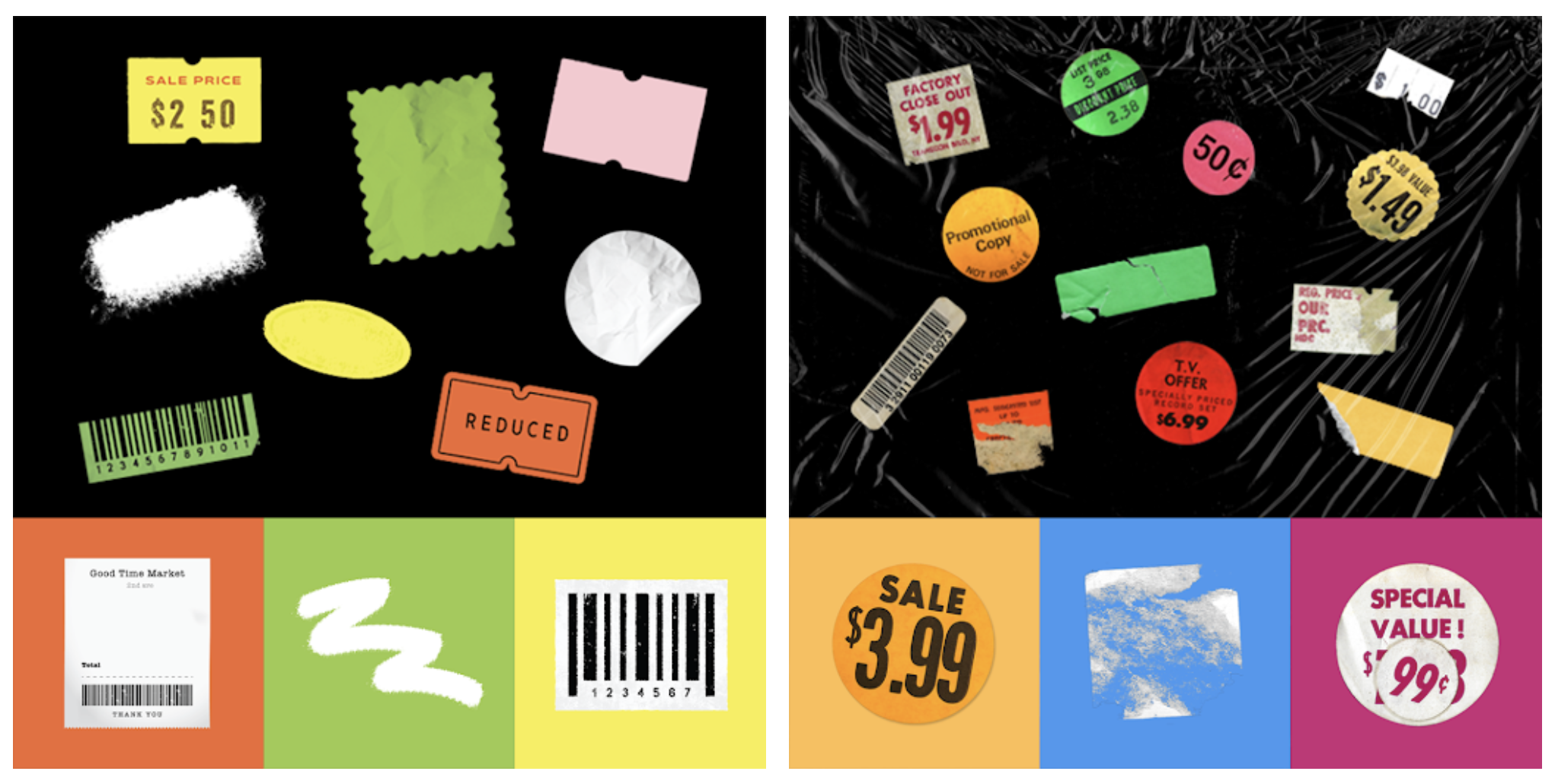 Curation Weekly Stickers add delight to your designs